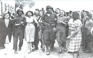 GI liberators and welcomers